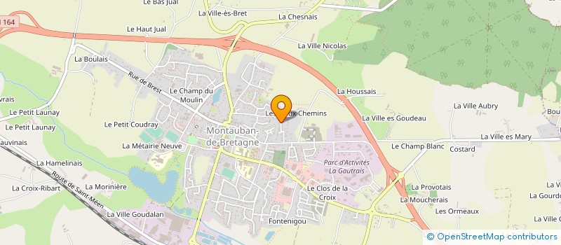 localisation de l'entreprise MONSIEUR AURELIEN DEHEZ  MONTAUBAN-DE-BRETAGNE