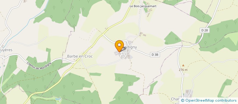 localisation de l'entreprise MONSIEUR AURELIEN DELBAERE  MONDIGNY