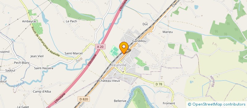 localisation de l'entreprise MONSIEUR AURELIEN DELPIERRE  REALVILLE