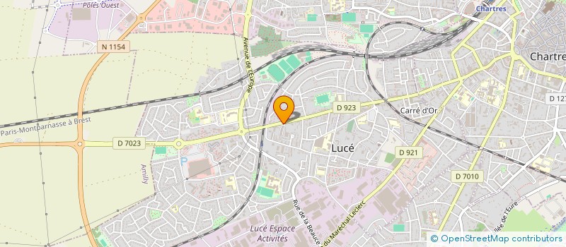 localisation de l'entreprise MONSIEUR AURELIEN DERVELOY à LUCE