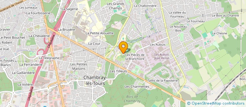 localisation de l'entreprise MONSIEUR AURELIEN DERVOUT  CHAMBRAY-LES-TOURS