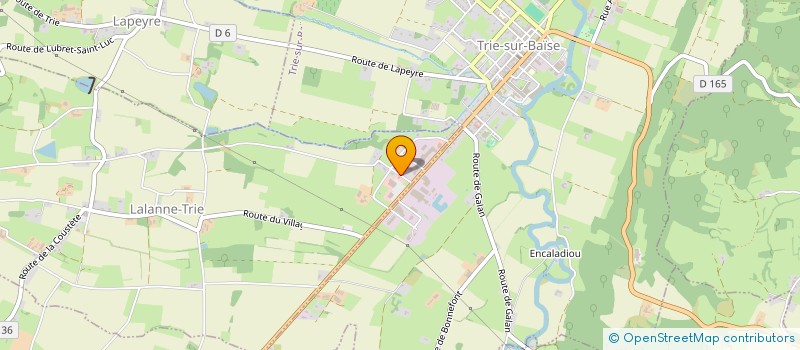 localisation de l'entreprise MONSIEUR AURELIEN DESPAUX  LALANNE-TRIE