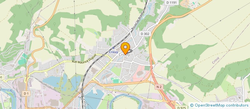 localisation de l'entreprise MONSIEUR AURELIEN DESTRUMEL  CROUY