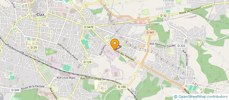 localisation de l'entreprise MONSIEUR AURELIEN DESTUGUE  NARROSSE