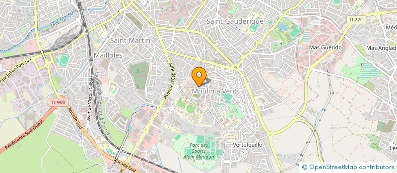 localisation de l'entreprise MONSIEUR AURELIEN DEVILLE  PERPIGNAN