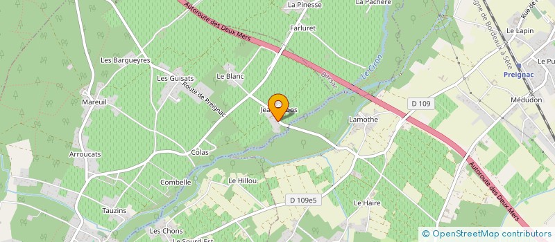 localisation de l'entreprise MONSIEUR AURELIEN DEWITTE  PUJOLS-SUR-CIRON