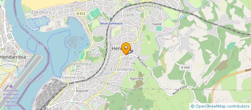 localisation de l'entreprise MONSIEUR AURELIEN DICHARRY à HENDAYE