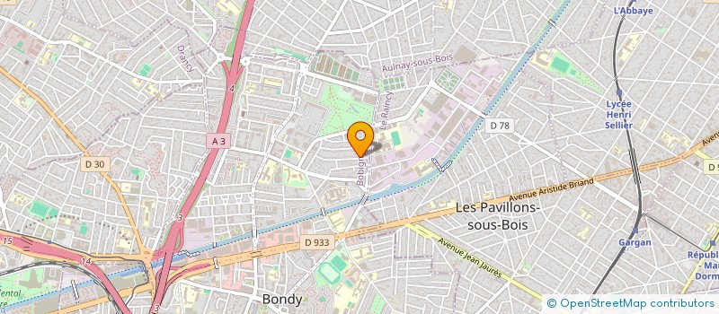 localisation de l'entreprise MONSIEUR AURELIEN DIESSE  BONDY