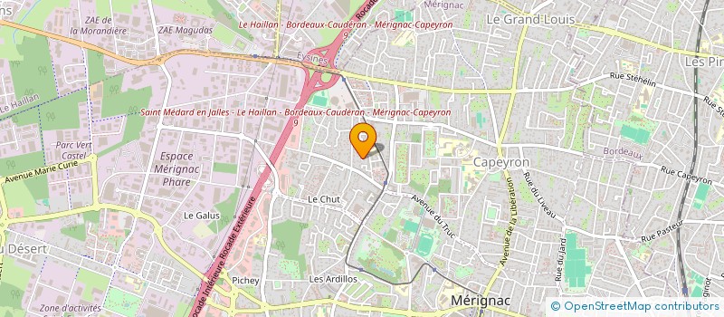 localisation de l'entreprise MONSIEUR AURELIEN DIEU  MERIGNAC