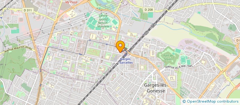 localisation de l'entreprise MONSIEUR AURELIEN DINGOM  SARCELLES