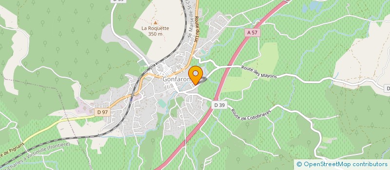 localisation de l'entreprise MONSIEUR AURELIEN DISTINGUIN  GONFARON