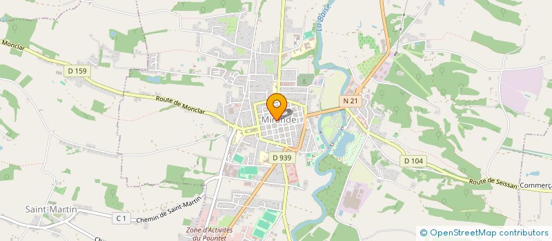 localisation de l'entreprise MONSIEUR AURELIEN DOUCET à MIRANDE