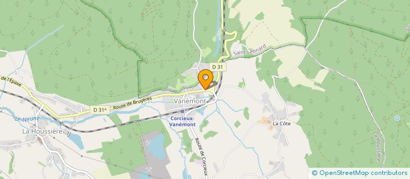 localisation de l'entreprise MONSIEUR AURELIEN DOUTEY  LA HOUSSIERE