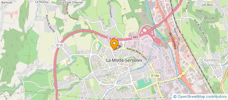 localisation de l'entreprise MONSIEUR AURELIEN DROIN  LA MOTTE-SERVOLEX