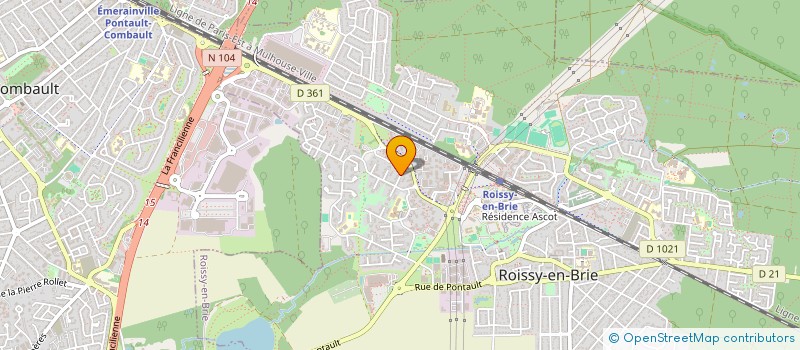 localisation de l'entreprise MONSIEUR AURELIEN DUBERVILLE  ROISSY-EN-BRIE