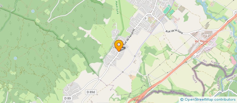 localisation de l'entreprise MONSIEUR AURELIEN DUBOIS  THOIRY