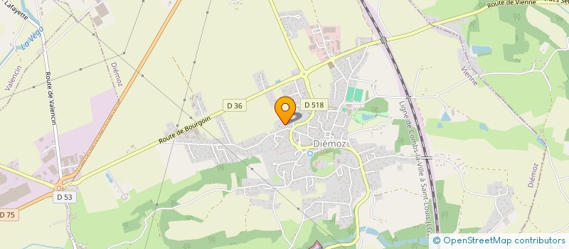 localisation de l'entreprise MONSIEUR AURELIEN DUBUISSON  DIEMOZ