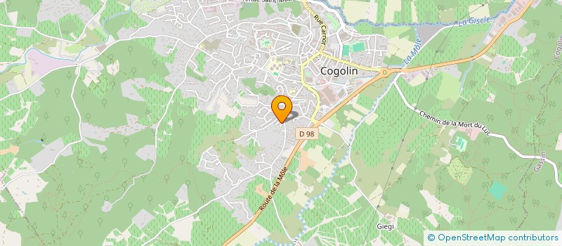 localisation de l'entreprise MONSIEUR AURELIEN DUC  COGOLIN