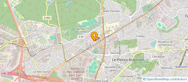 localisation de l'entreprise MONSIEUR AURELIEN DUCLOS  CLAMART