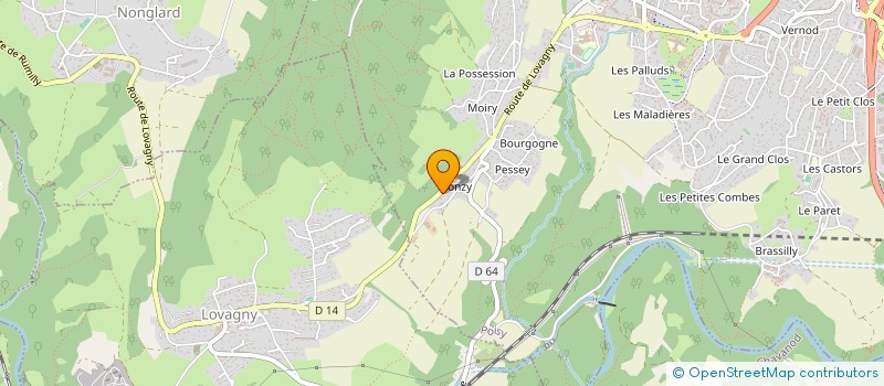 localisation de l'entreprise MONSIEUR AURELIEN DUCRUET  POISY