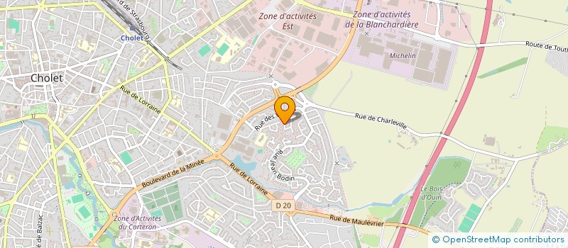 localisation de l'entreprise MONSIEUR AURELIEN DUGUERRE à CHOLET