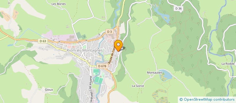 localisation de l'entreprise MONSIEUR AURELIEN DUPONT à RIOM-ES-MONTAGNES