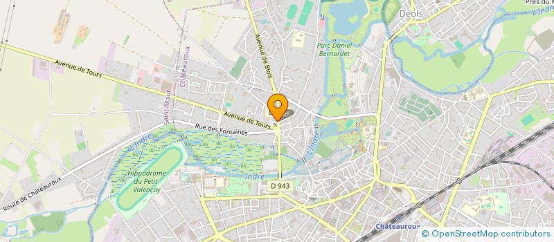 localisation de l'entreprise MONSIEUR AURELIEN DUVAL à CHATEAUROUX