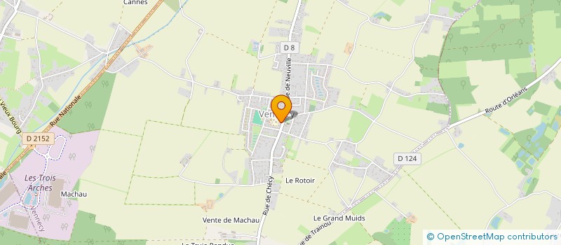 localisation de l'entreprise MONSIEUR AURELIEN DUVAL  VENNECY