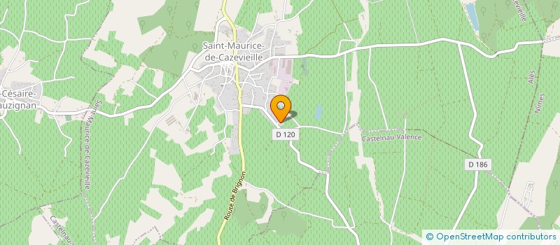 localisation de l'entreprise MONSIEUR AURELIEN ESCUDIER  SAINT-MAURICE-DE-CAZEVIEILLE