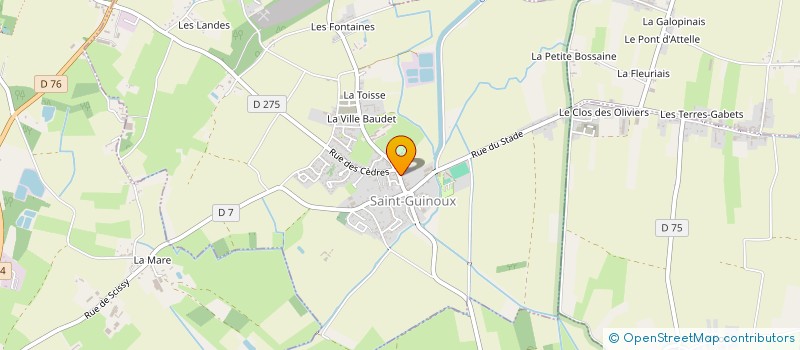 localisation de l'entreprise MONSIEUR AURELIEN ETRAVES  SAINT-GUINOUX