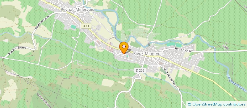 localisation de l'entreprise MONSIEUR AURELIEN FAGET  RIEUX-MINERVOIS