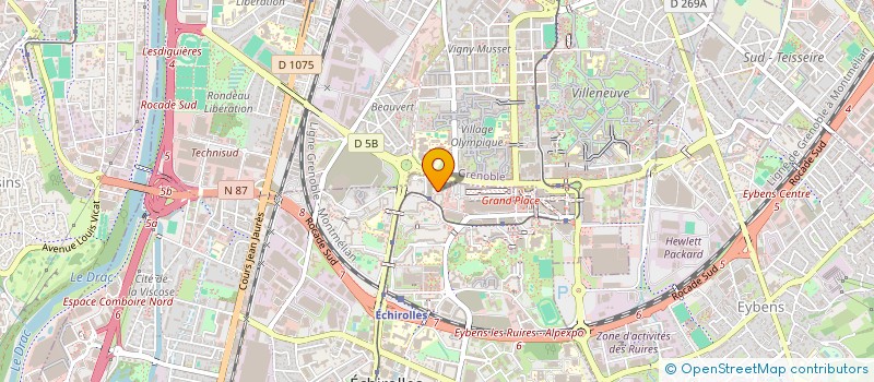 localisation de l'entreprise MONSIEUR AURELIEN FAUVET à ECHIROLLES