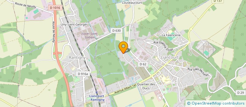 localisation de l'entreprise MONSIEUR AURELIEN FAYAULT  LIANCOURT