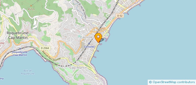 localisation de l'entreprise MONSIEUR AURELIEN FENOYER à ROQUEBRUNE-CAP-MARTIN