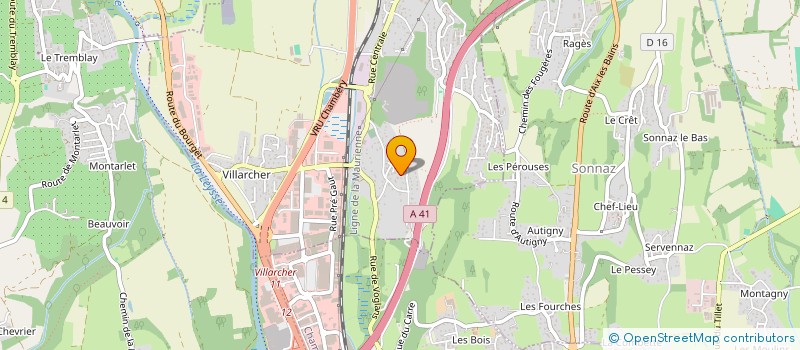 localisation de l'entreprise MONSIEUR AURELIEN FILHON  VOGLANS