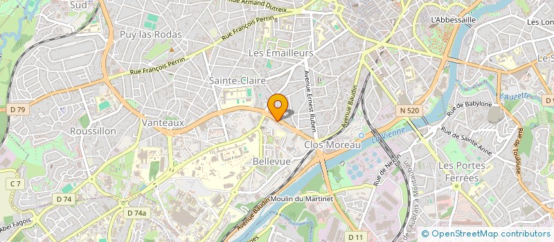 localisation de l'entreprise MONSIEUR AURELIEN FILLET à LIMOGES