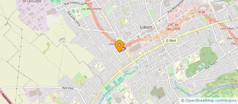 localisation de l'entreprise MONSIEUR AURELIEN FLORECQ  HARNES