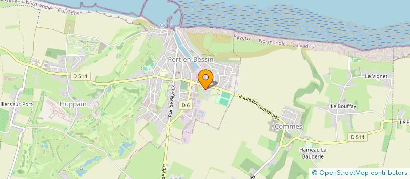 localisation de l'entreprise MONSIEUR AURELIEN FOSSEY  PORT-EN-BESSIN-HUPPAIN