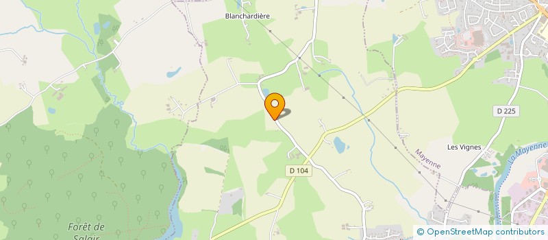 localisation de l'entreprise MONSIEUR AURELIEN FOUCAULT  SAINT-BAUDELLE