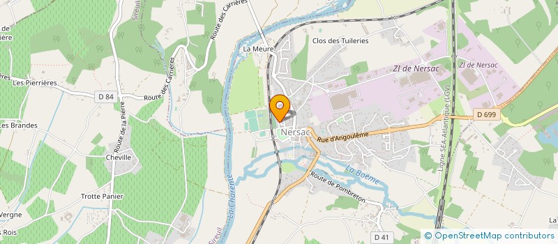 localisation de l'entreprise MONSIEUR AURELIEN FREMONT  NERSAC