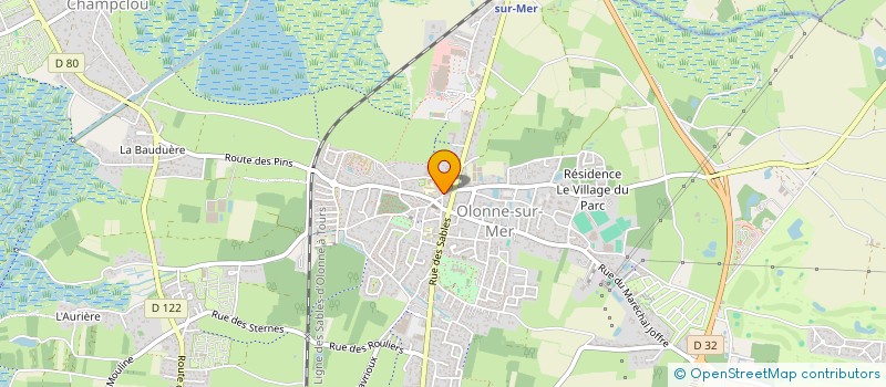 localisation de l'entreprise MONSIEUR AURELIEN FRUCHET à LES SABLES D'OLONNE