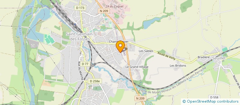 localisation de l'entreprise MONSIEUR AURELIEN GADET  SAINT-GERMAIN-DES-FOSSES