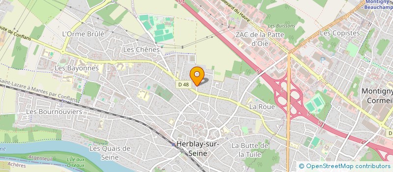 localisation de l'entreprise MONSIEUR AURELIEN GAFFET  HERBLAY-SUR-SEINE