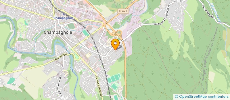 localisation de l'entreprise MONSIEUR AURELIEN GALLAT  CHAMPAGNOLE