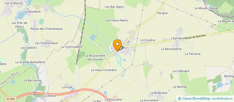 localisation de l'entreprise MONSIEUR AURELIEN GAUDIN  COUESMES