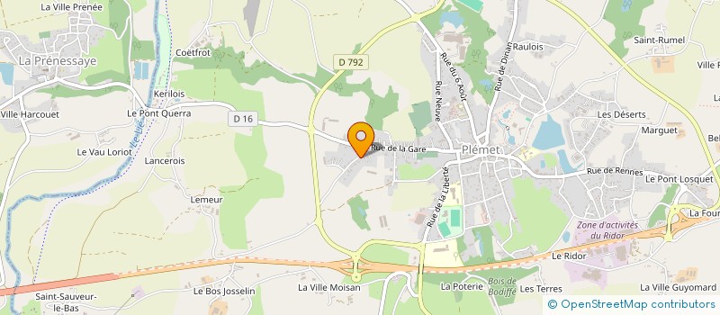 localisation de l'entreprise MONSIEUR AURELIEN GAUDIN  PLEMET