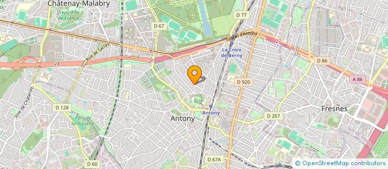 localisation de l'entreprise MONSIEUR AURELIEN GAUMONT à ANTONY