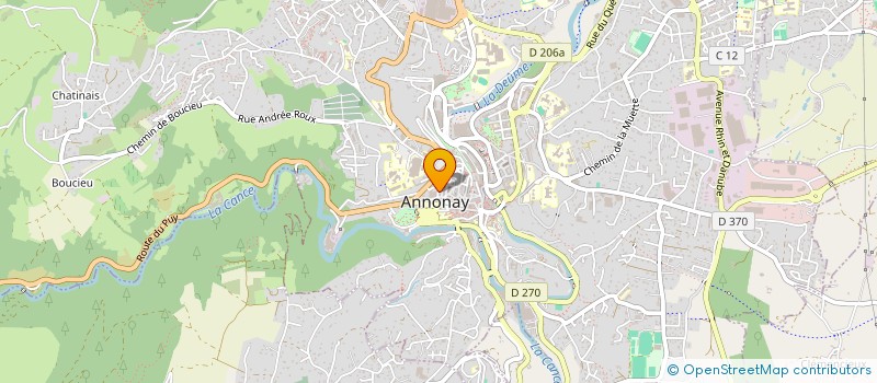 localisation de l'entreprise MONSIEUR AURELIEN GAY  ANNONAY