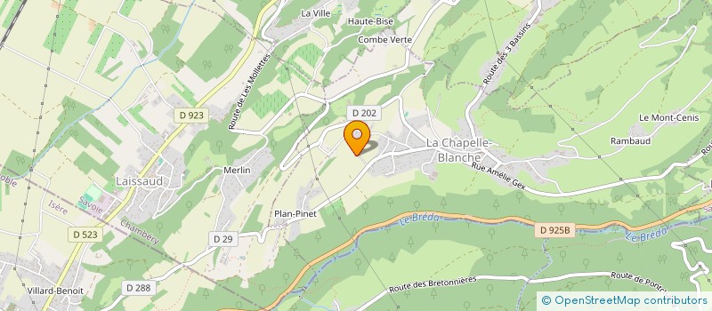 localisation de l'entreprise MONSIEUR AURELIEN GAYET à LA CHAPELLE-BLANCHE