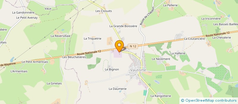 localisation de l'entreprise MONSIEUR AURELIEN GERAULT à ERNEE